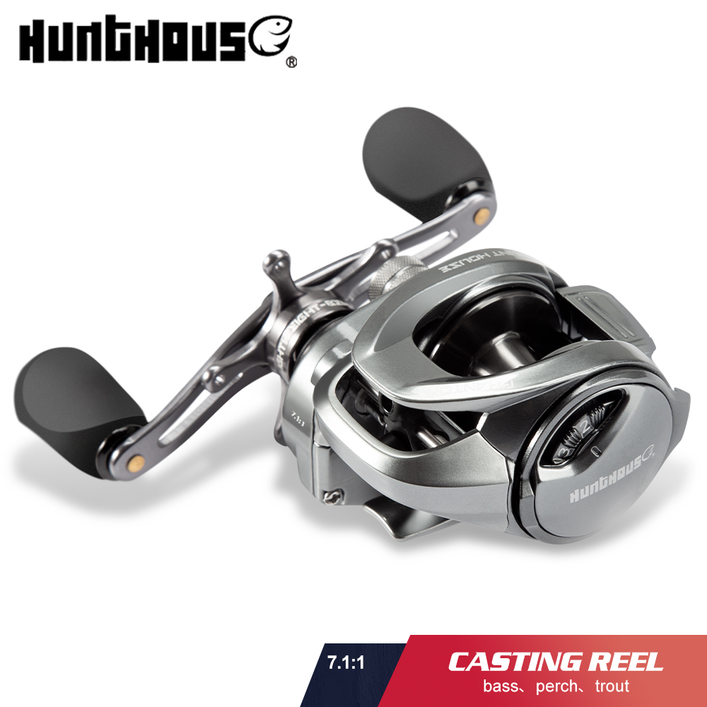 Abu Garcia Reel Max - ハントハウス-ベイトキャスティングフィッシングリール,7.1:1,塩水,スロージギング,5 1最大ブレーキ8kg,高速,比率215g,新しい淡水