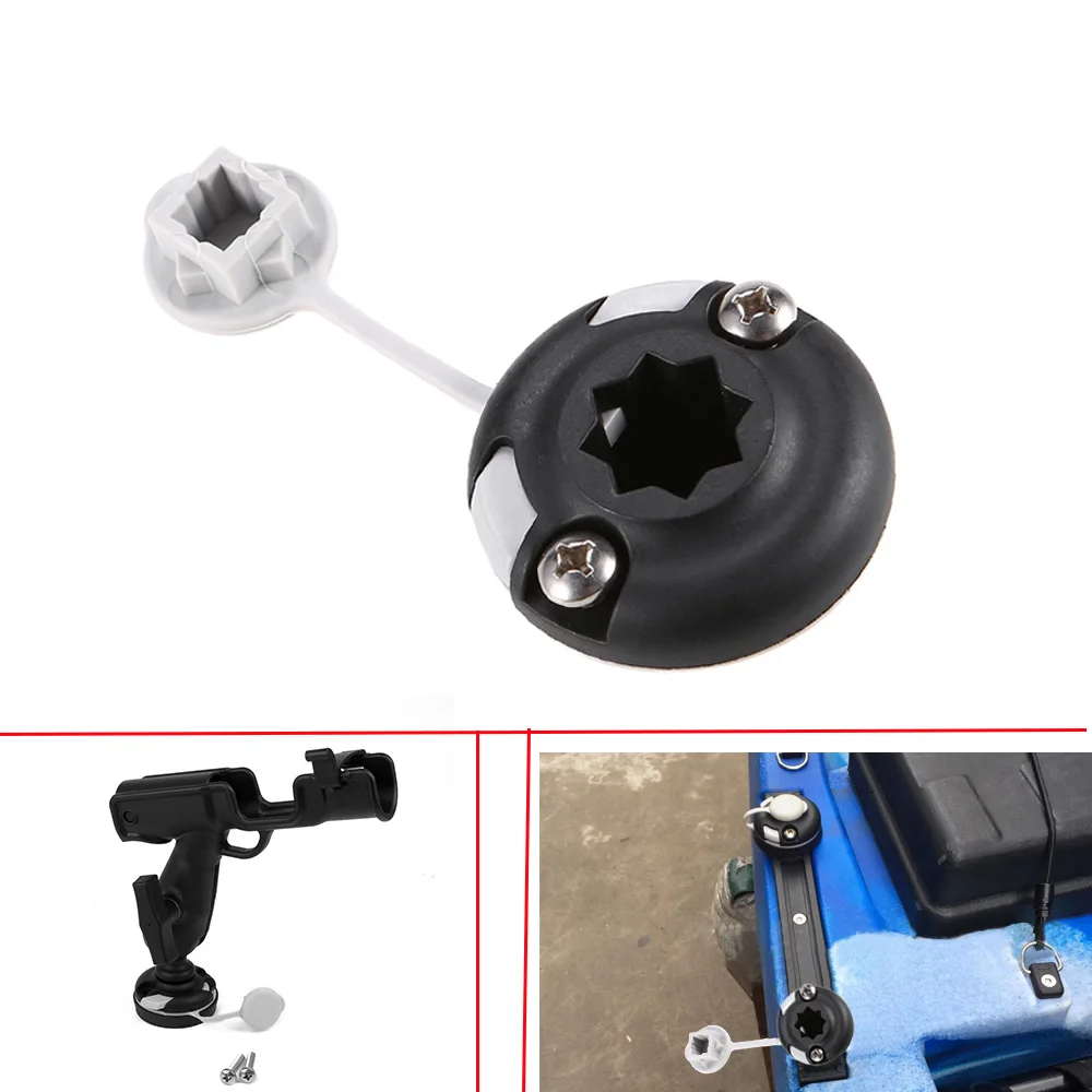 Fishing Kayak Cart - 耐久性のあるナイロンカヌーカヤックスターマウントベースインフレータブルボート海釣りロッドホルダーマウントベースタックルキットアクセサリー