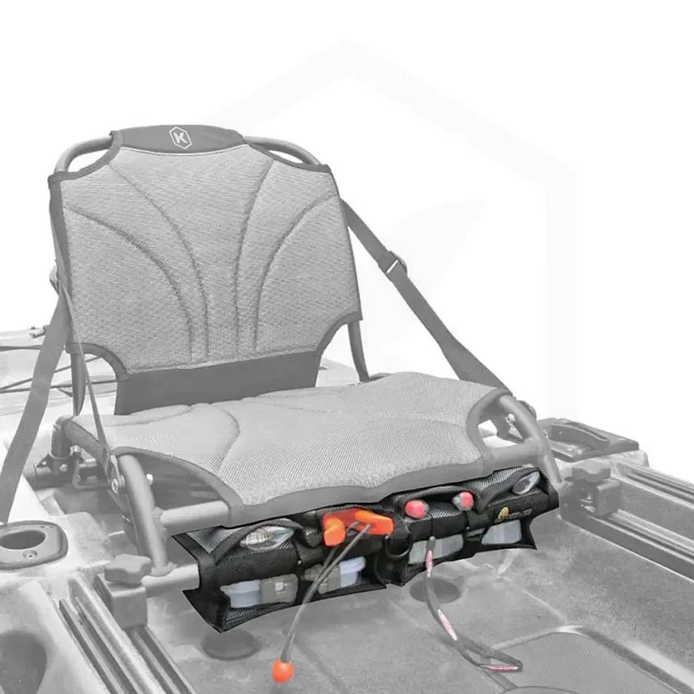 Fishing Kayak Cart - SPORTFUNSF カヤック収納袋ナイロンメッシュカヌーシートカヤックアクセサリー収納ツール調節可能なバックルストラップ付きカヤックアクセサリー