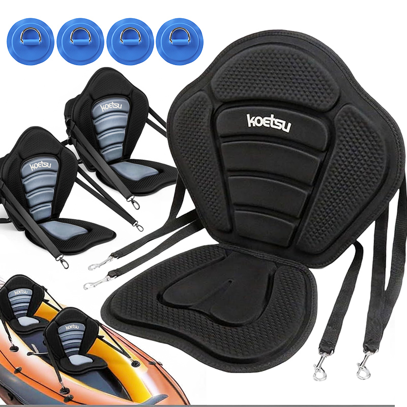 カヤックシート調節可能なEVA背もたれパドルボードクッション - Fishing Kayak Crate のレビューと価格