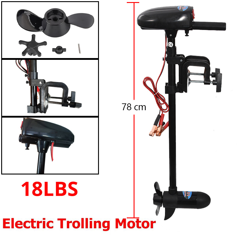 電動ボートモーター 18LBS/28LBS DC-12V 船 - Fishing Kayak Trolling Motor のレビューと価格
