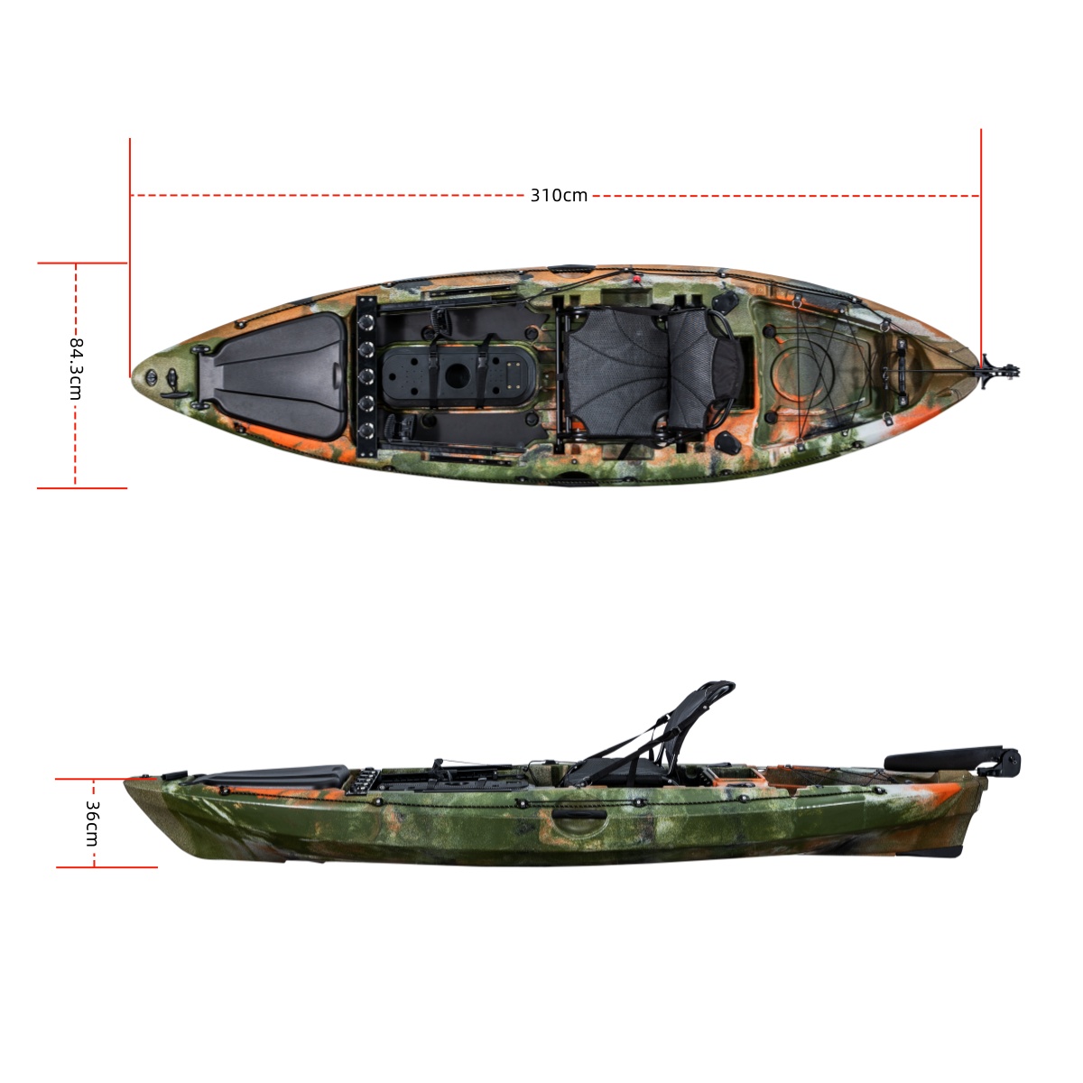 LSFファーストクラスシングルフィッシングカヤックプラスチッ - Fishing Kayak Seat のレビューと価格